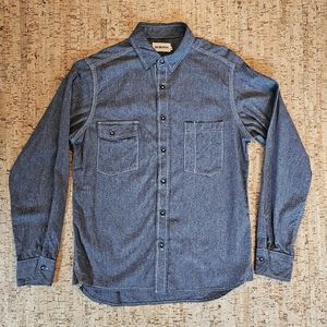 Taylor Stitch The Utility Shirt in Salt & Pepper Chambray 38